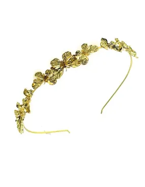 DIADEMAS DORADAS DE FIESTA Y BODA CON MARIPOSAS DISEÑO ACTUAL