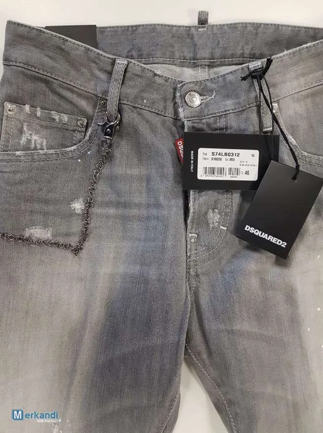 DSQUARED JEANS PARA MAYORISTAS  DIVERSIDAD DE MARCAS DE LUJO Y MODA DESDE 2009