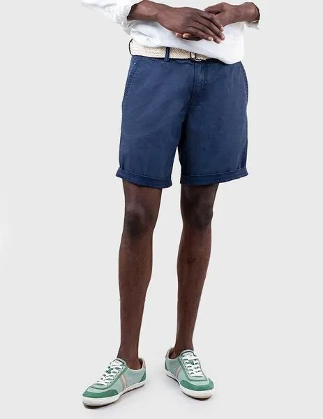 El Ganso Bermuda azul marino de algodón para hombre