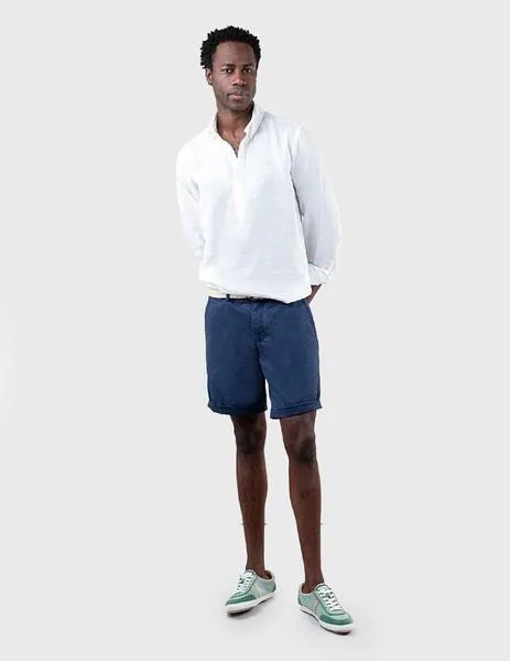 El Ganso Bermuda azul marino de algodón para hombre