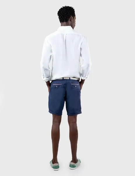 El Ganso Bermuda azul marino de algodón para hombre