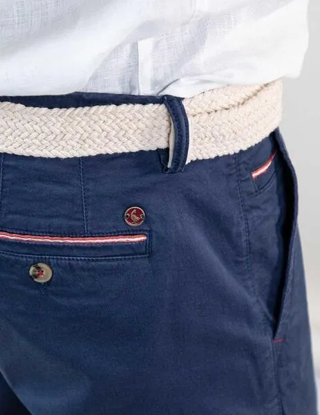 El Ganso Bermuda azul marino de algodón para hombre