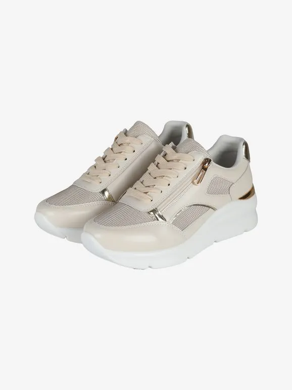Energy Zapatillas de mujer con cordones y cuña.
