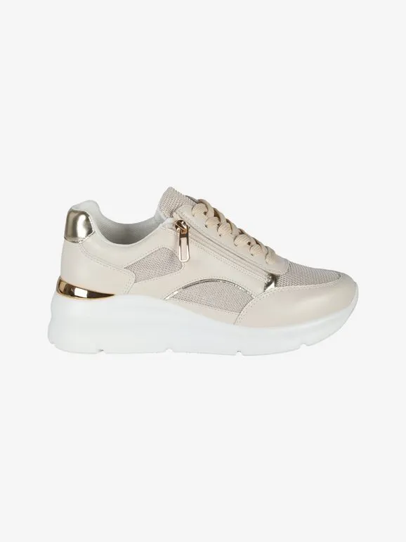 Energy Zapatillas de mujer con cordones y cuña.