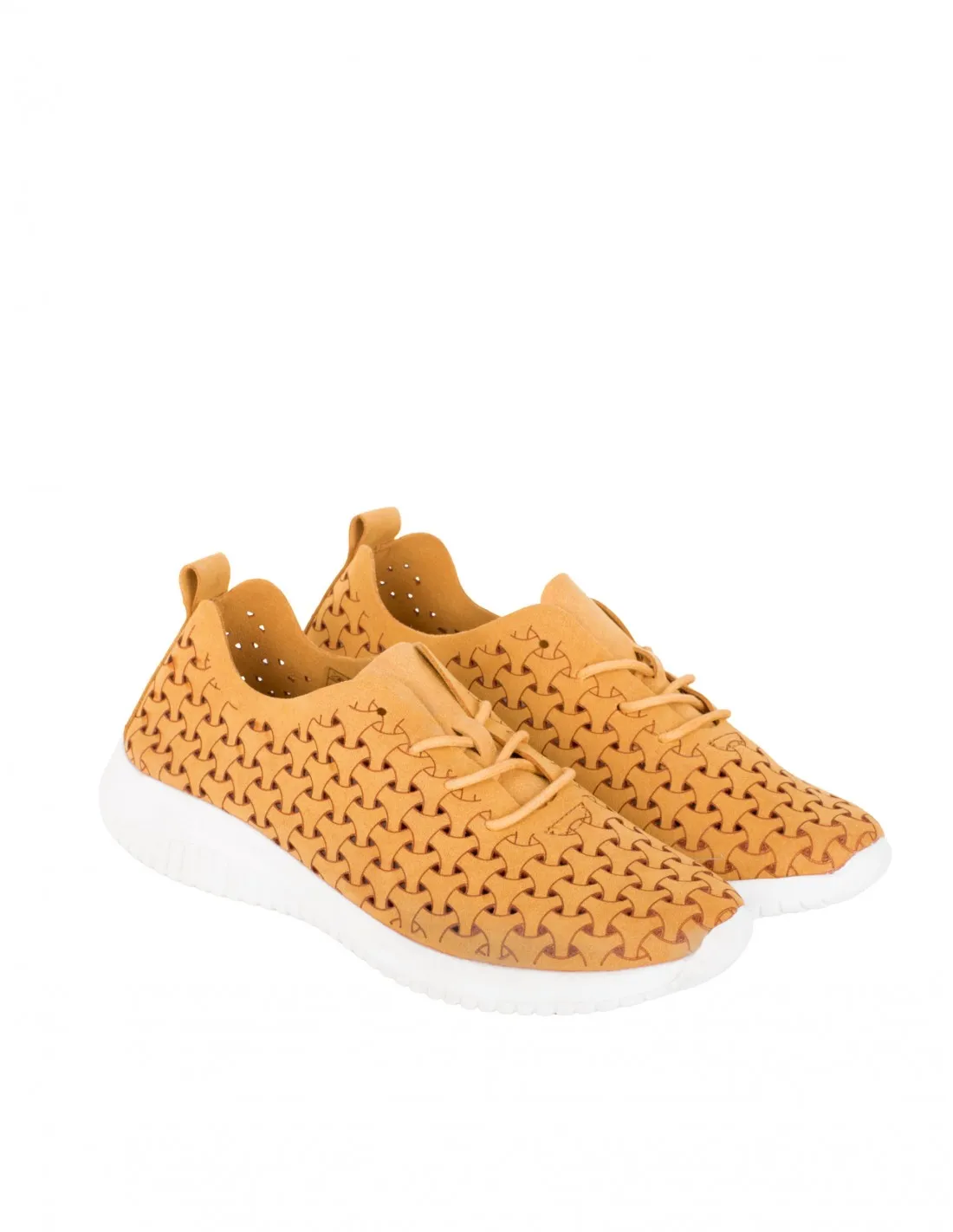 EOLIGEROS Zapatillas Casual Calados Mostaza