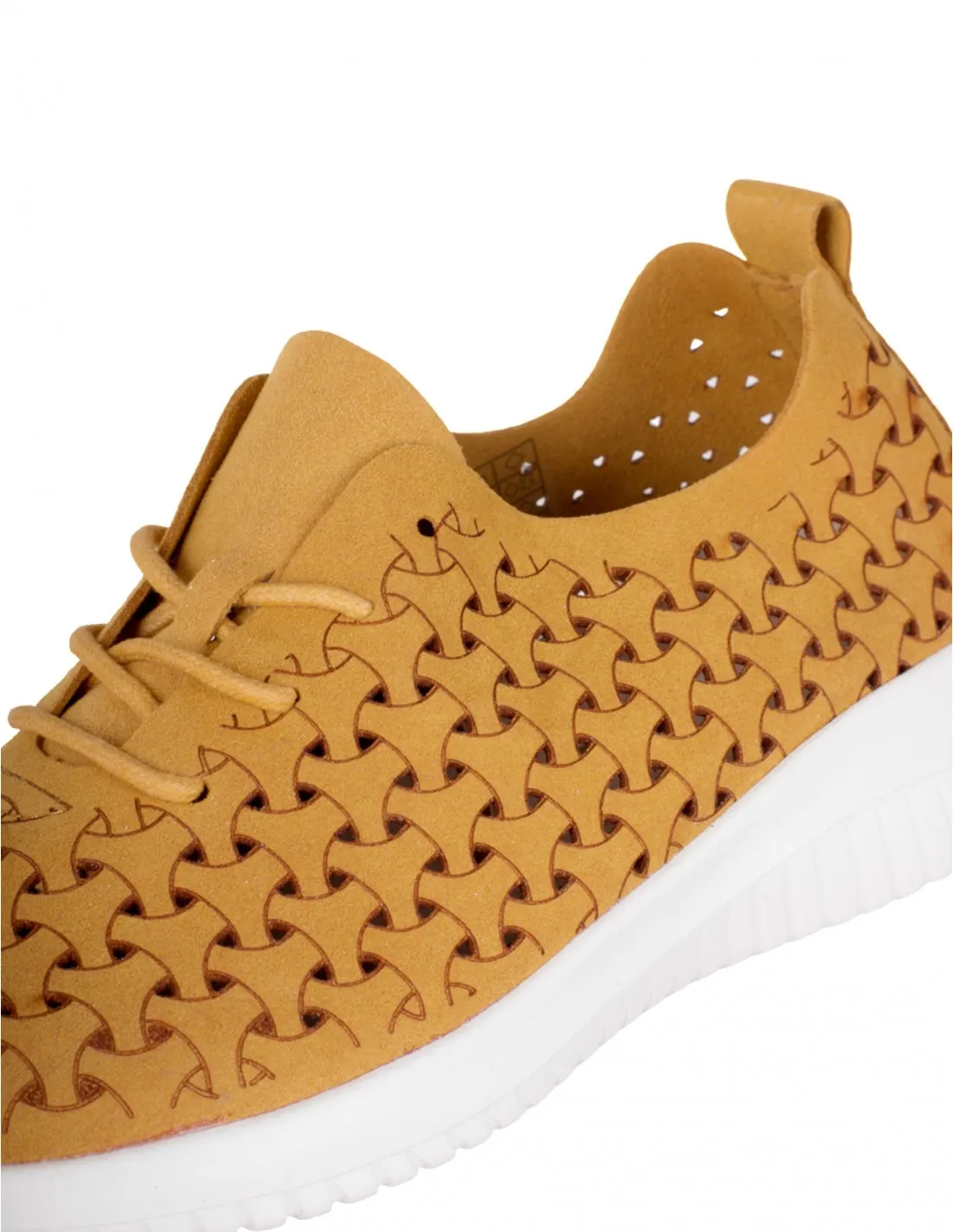EOLIGEROS Zapatillas Casual Calados Mostaza