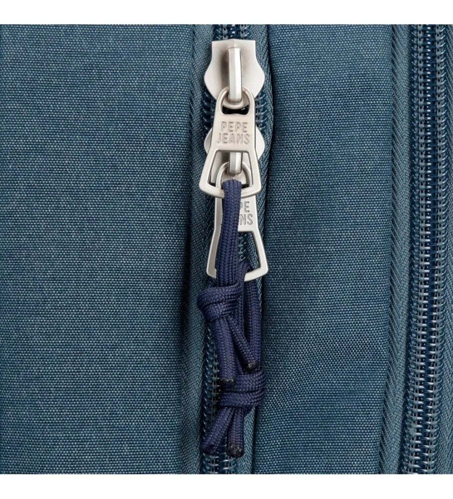 Estuche Pepe Jeans Kay cinco compartimentos azul oscuro