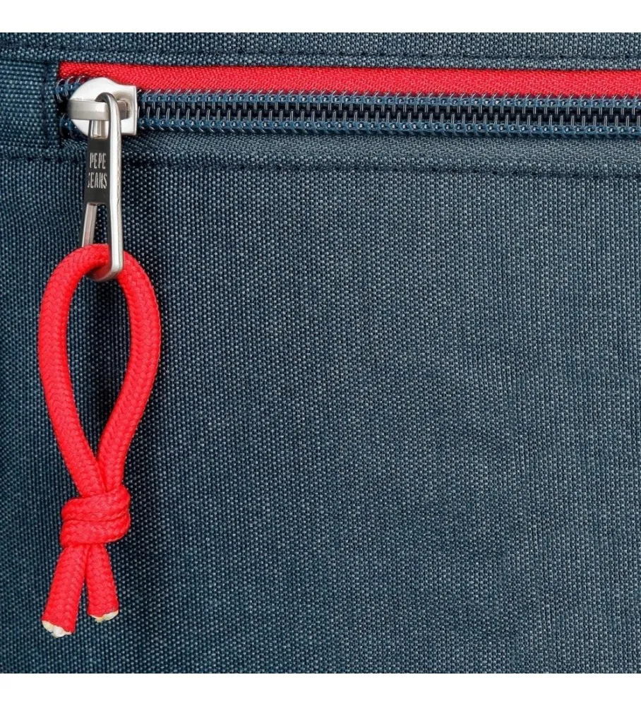 Estuche Pepe Jeans Kay cinco compartimentos azul oscuro