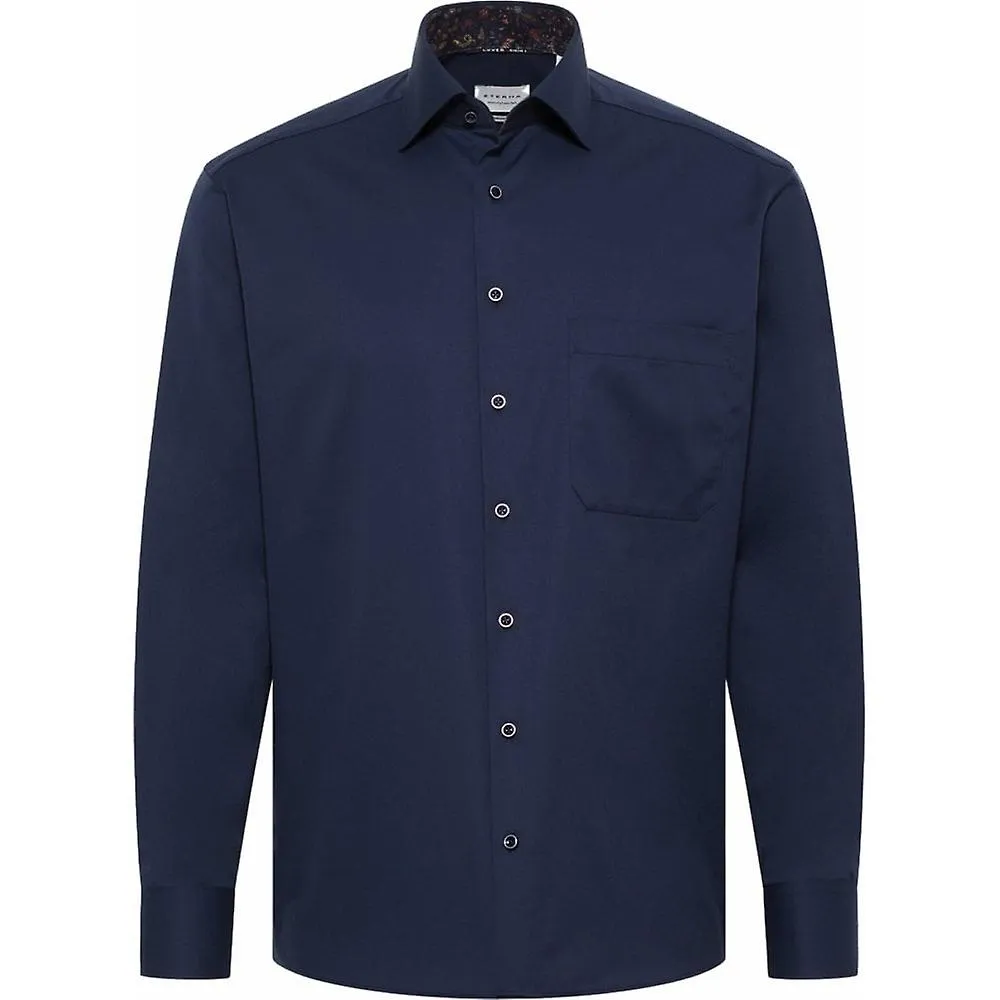 Eterna Mode para hombre Eterna Camisa formal de manga larga de sarga de algodón de talla grande para hombre Eterna Mode Eterna S