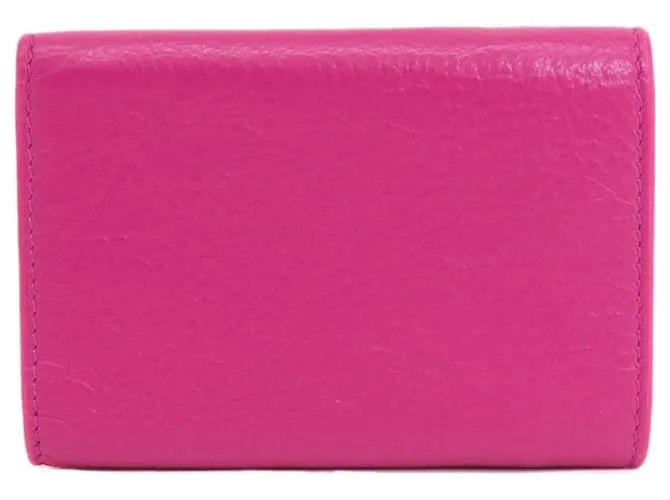 Everyday Billetera compacta de tres pliegues Balenciaga Rosa 