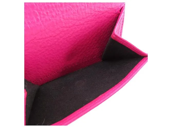 Everyday Billetera compacta de tres pliegues Balenciaga Rosa 