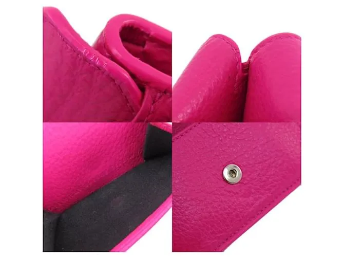 Everyday Billetera compacta de tres pliegues Balenciaga Rosa 