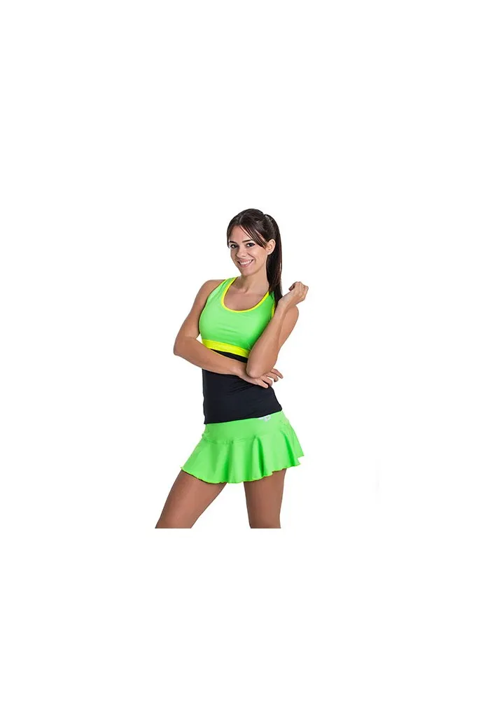 Falda Básica BB Lime Green Fluor