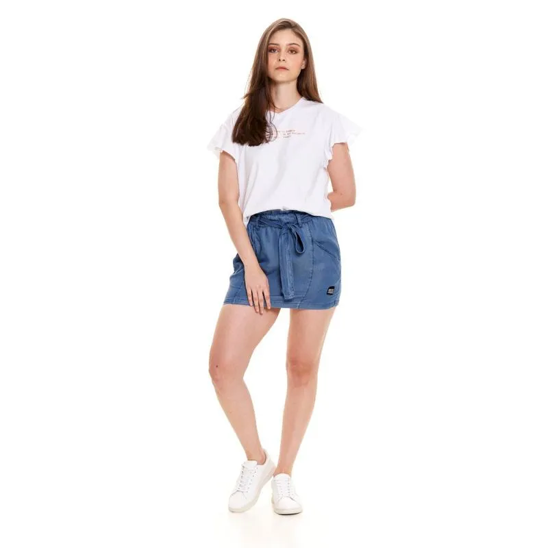 Falda Corta Para Mujer Girbaud