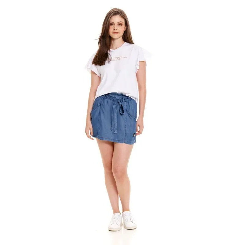 Falda Corta Para Mujer Girbaud