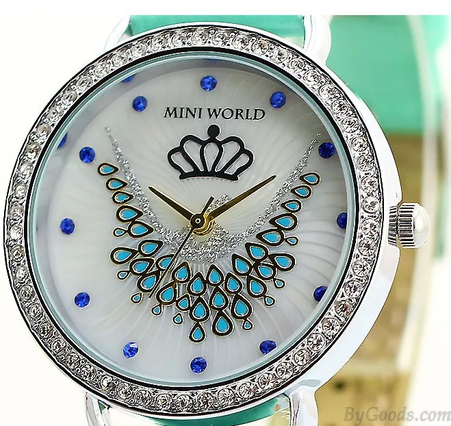 Fashion Crown Phoenix Mint Green Watch