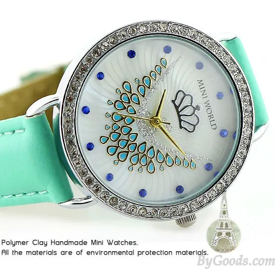 Fashion Crown Phoenix Mint Green Watch