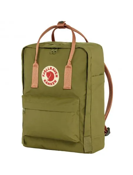 FJALLRAVEN Mochila Kanken Foliage Green/Peach Sand
