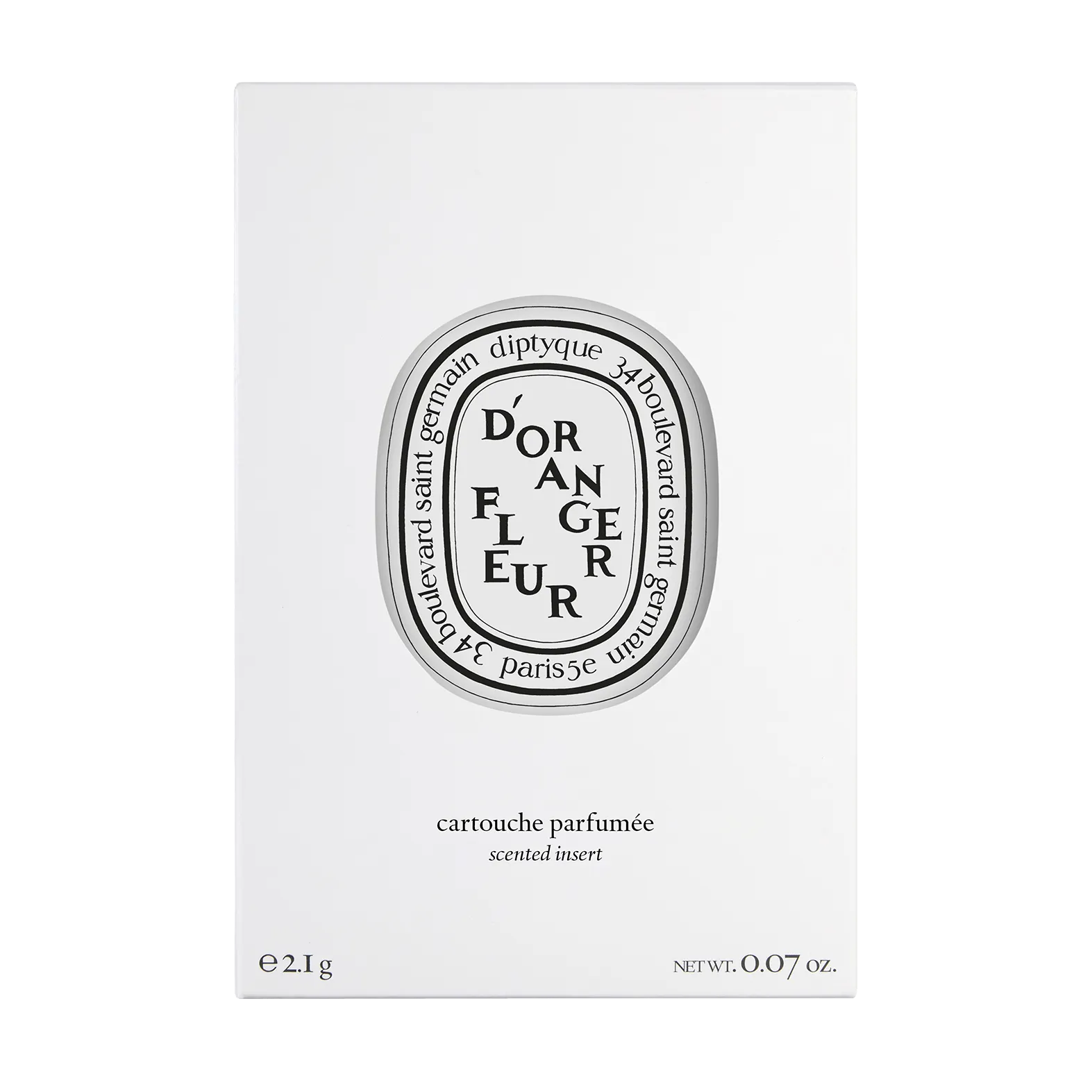 Fleur d'Oranger Diptyque Recarga perfumada para difusor eléctrico y para el coche Cápsula