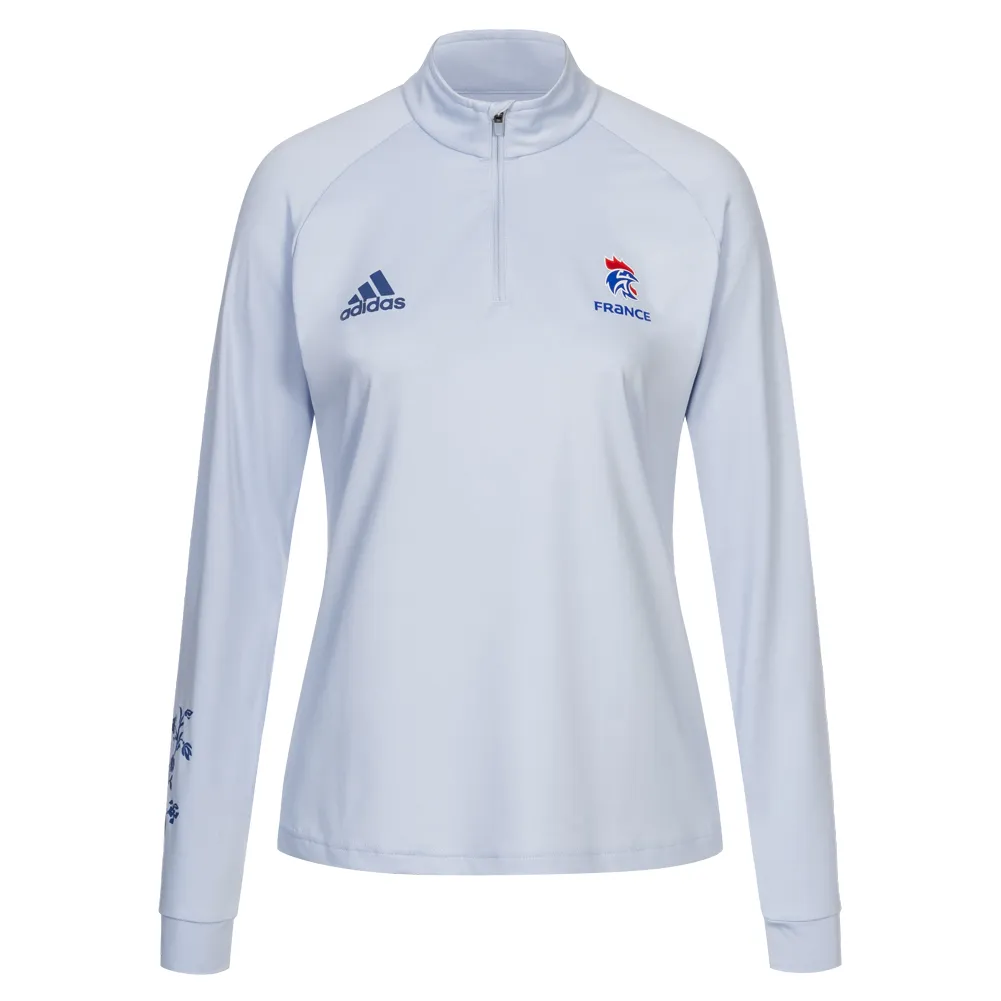 FRANCIA FFHB ADIDAS 1/4ZIP MUJER SUDADERA DE BALONMANO GK9735