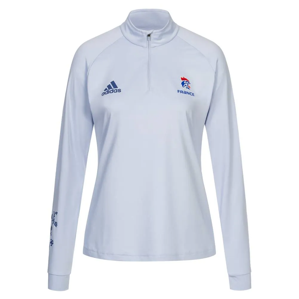 FRANCIA FFHB ADIDAS 1/4ZIP MUJER SUDADERA DE BALONMANO GK9735