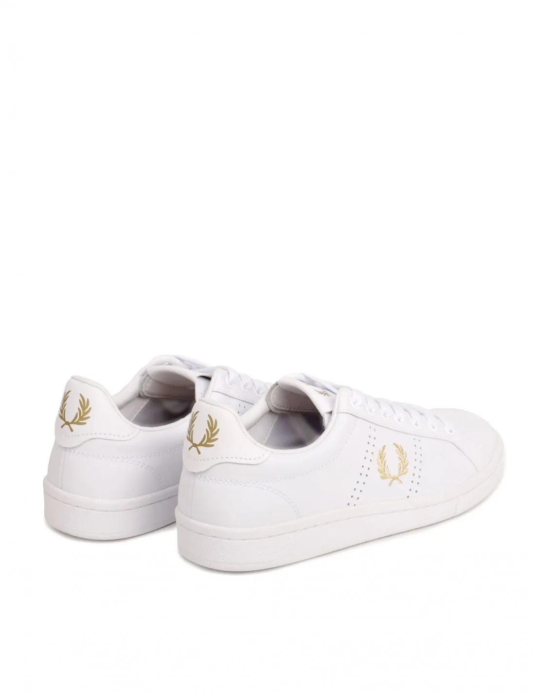 FRED PERRY Zapatillas Blancas Logo Dorado