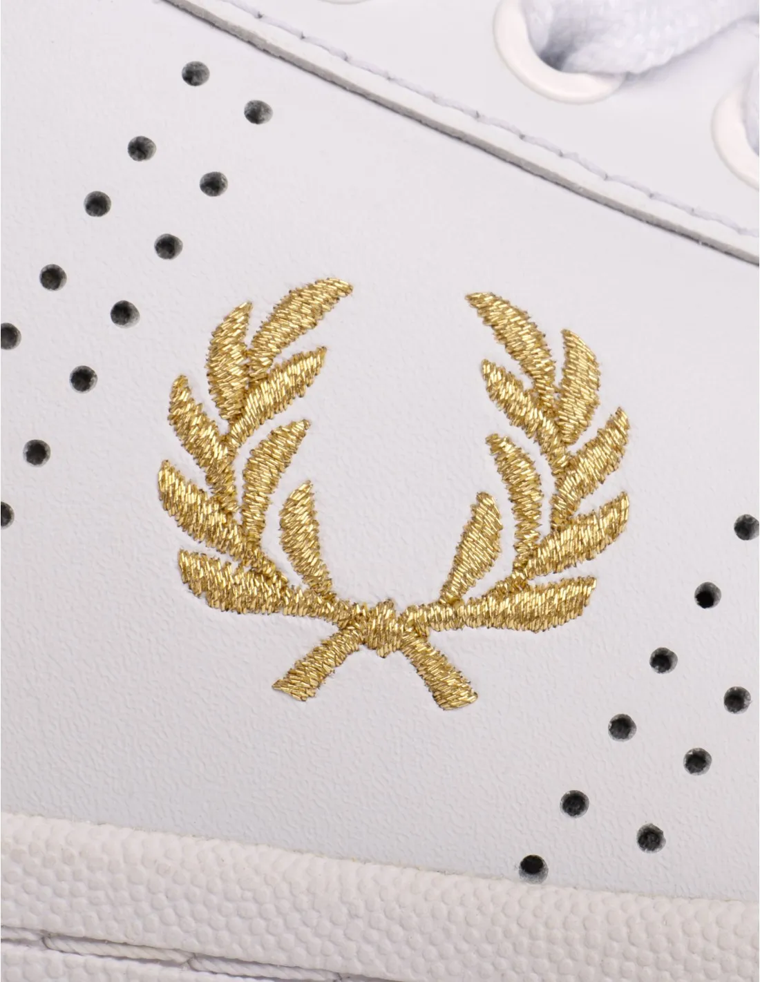 FRED PERRY Zapatillas Blancas Logo Dorado