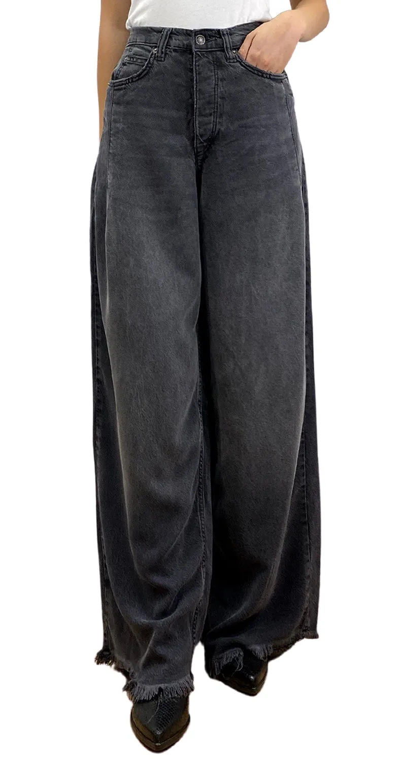 FREE PEOPLE Pantalón Denim Palazzo