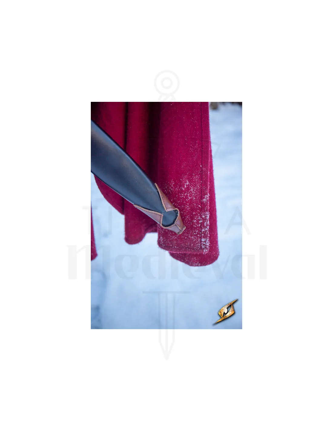 FUNDA CON CINTURóN PARA ESPADAS EN CUERO SINTéTICO, NEGROMARRóN