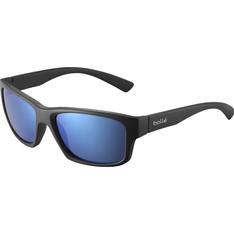 Gafas de sol flotantes Bollé Holman (Negro mate HD Polarizado Azul Offshore)