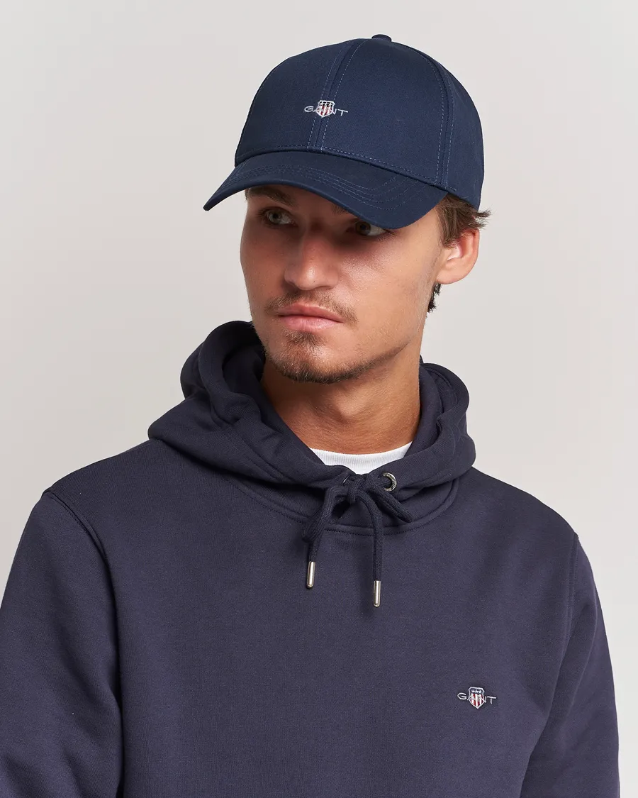 GANT High Cotton Twill Cap Marine