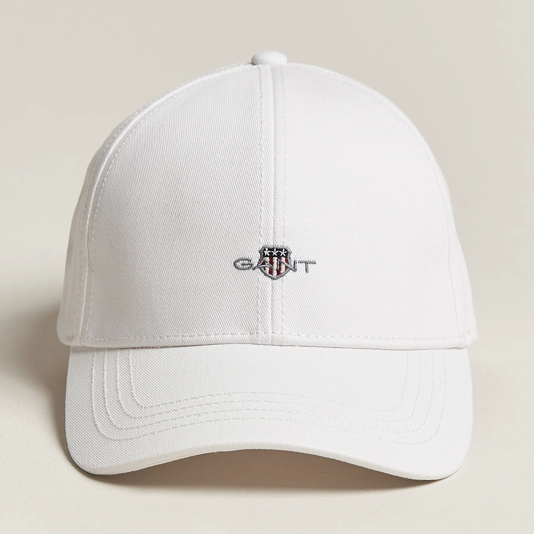 GANT High Cotton Twill Cap White