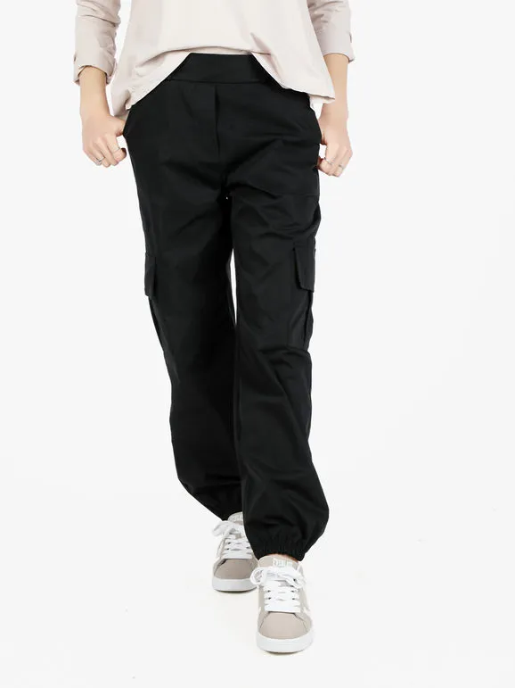 Hdl Milano Pantalón de mujer con grandes bolsillos laterales y puños.