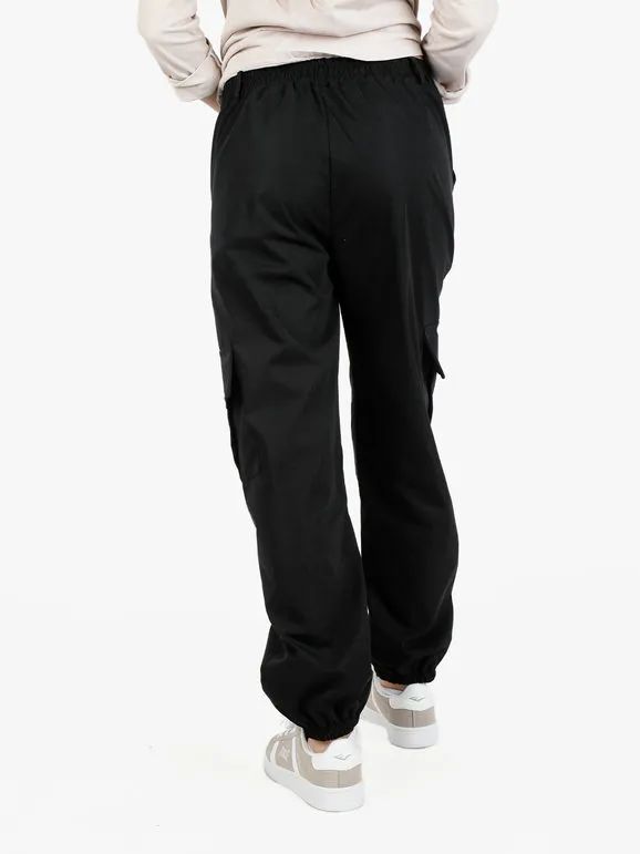 Hdl Milano Pantalón de mujer con grandes bolsillos laterales y puños.