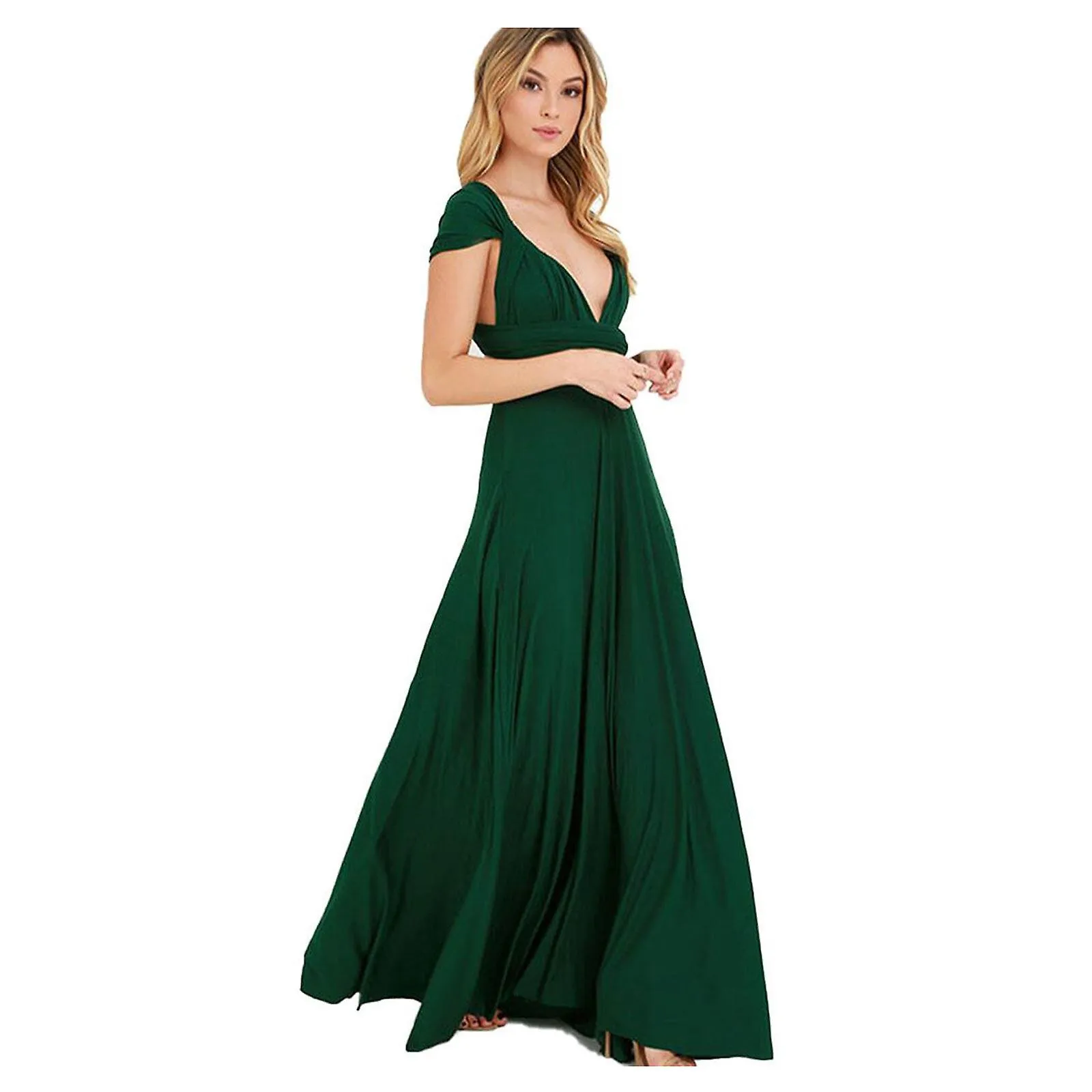 HOTSALE WOMENS SEXY CHRISTMAS DRESSES VNECK BACKLESS PLEATED EVENING DRESSES SLEEVELESS OFF SHOULDER COCKTAIL DRESS GRADUATION 