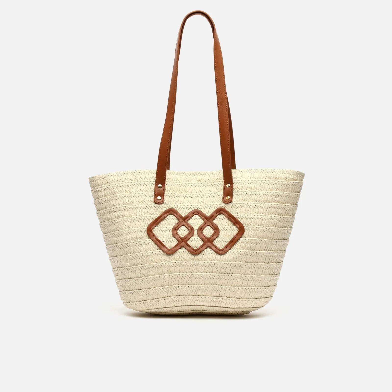Infinito bolso grande estilo capazo efecto rafia