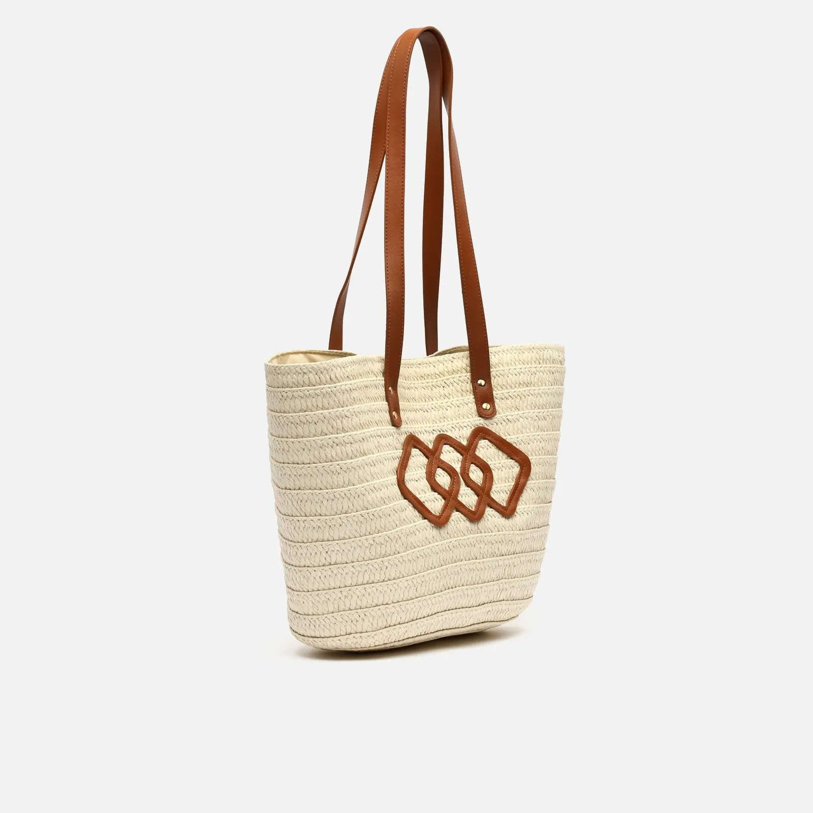 Infinito bolso grande estilo capazo efecto rafia
