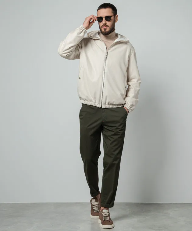 ISAIA Green chinos