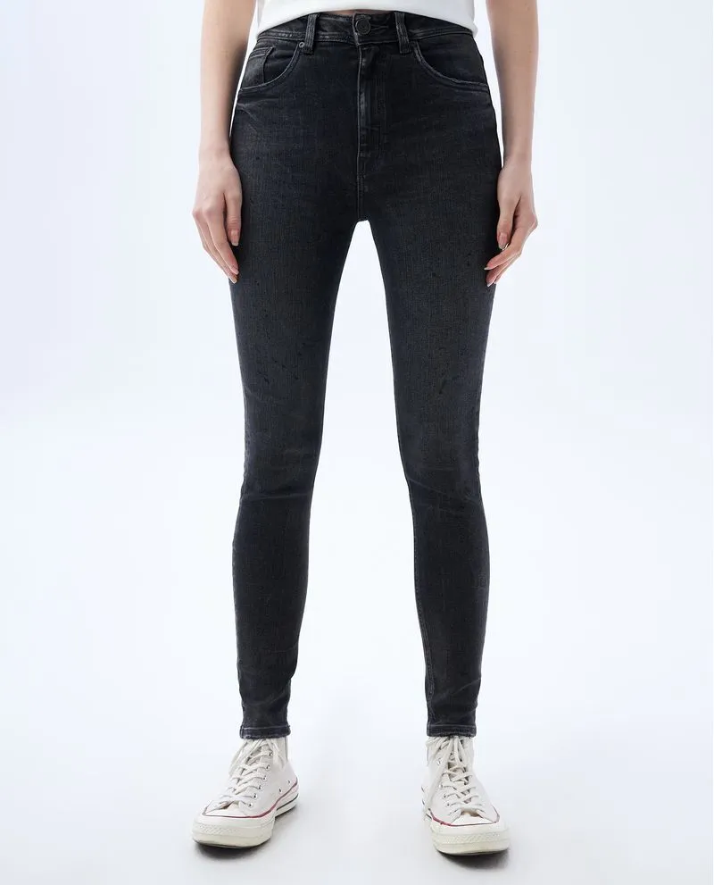 Jean Jegging fit tiro súper alto para mujer