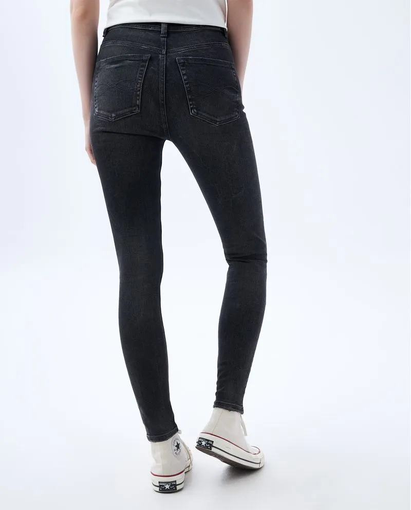 Jean Jegging fit tiro súper alto para mujer