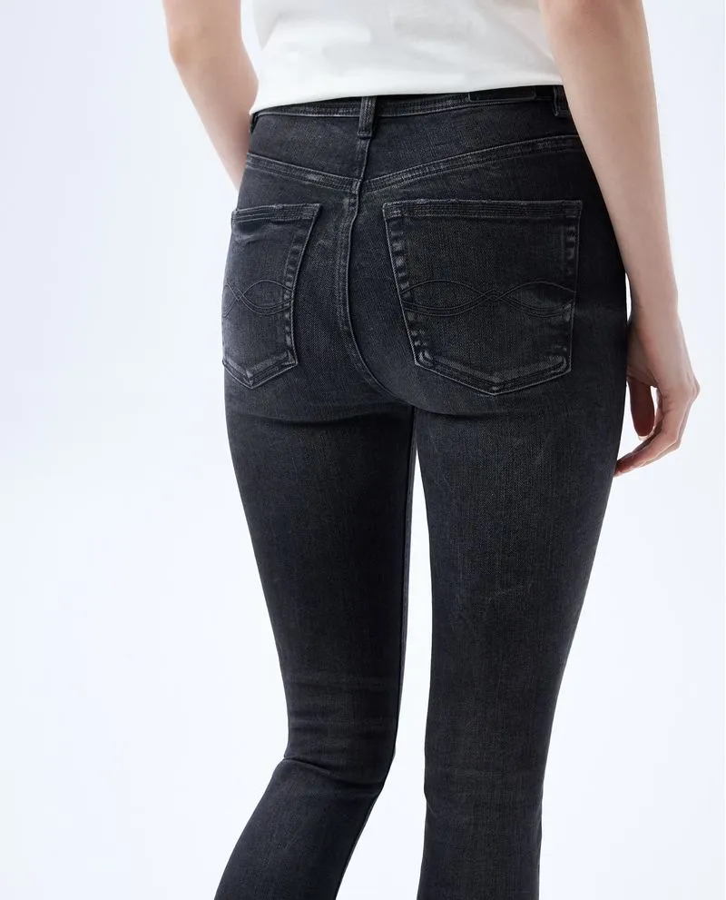 Jean Jegging fit tiro súper alto para mujer