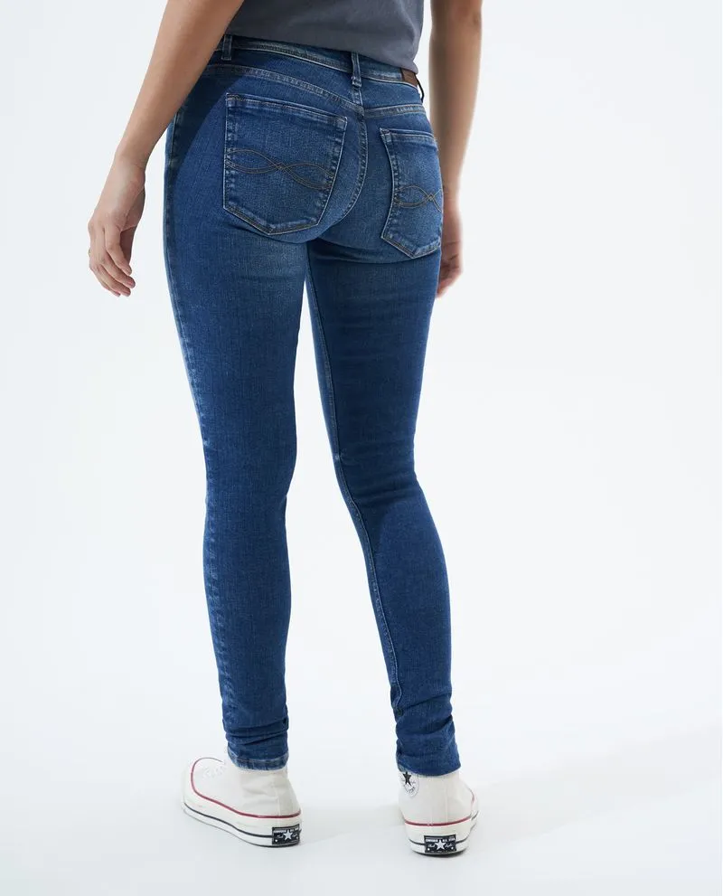 Jean Jegging fit tono medio para mujer