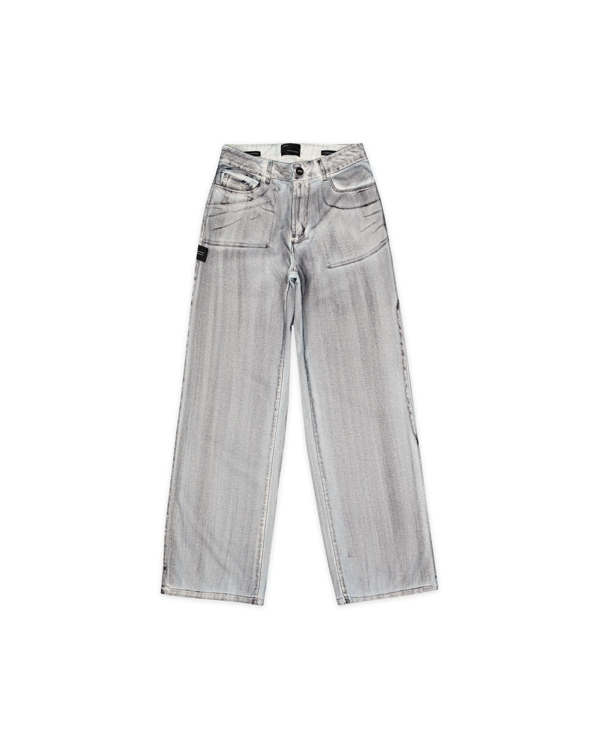 JEAN RECTO MUJER  777 BLANCO EFECTO NEGRO