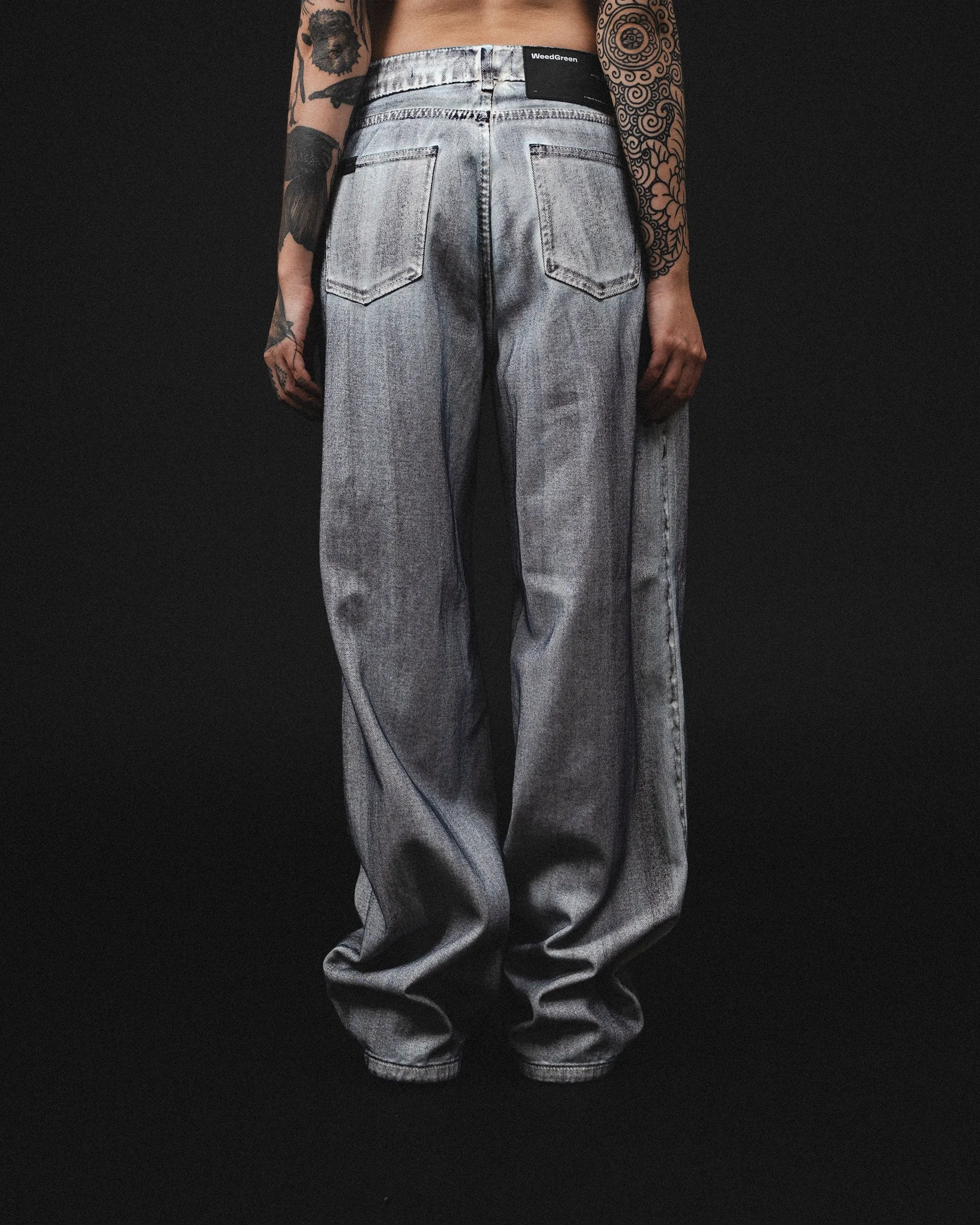 JEAN RECTO MUJER  777 BLANCO EFECTO NEGRO