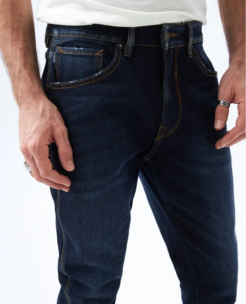 Jean Skinny con mini desgastes para hombre