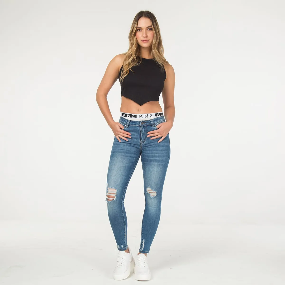 Jean Skinny Pretina Elastica Alix