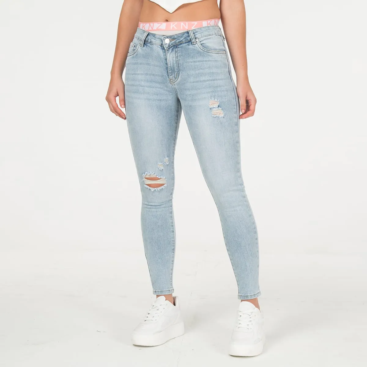 Jean Skinny Pretina Elastica Alix