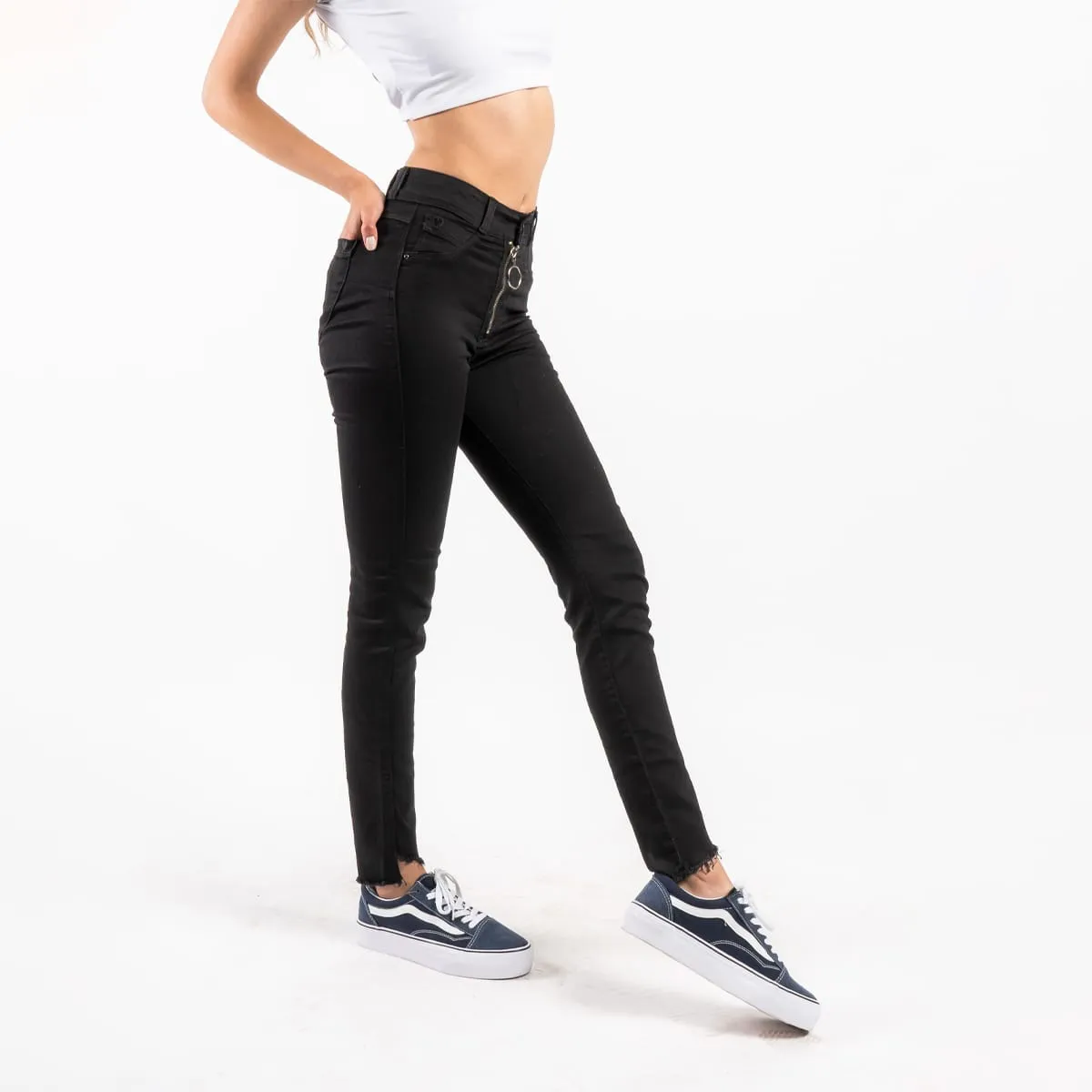 Jean Skinny Tiro Alto Now Pk Brahma