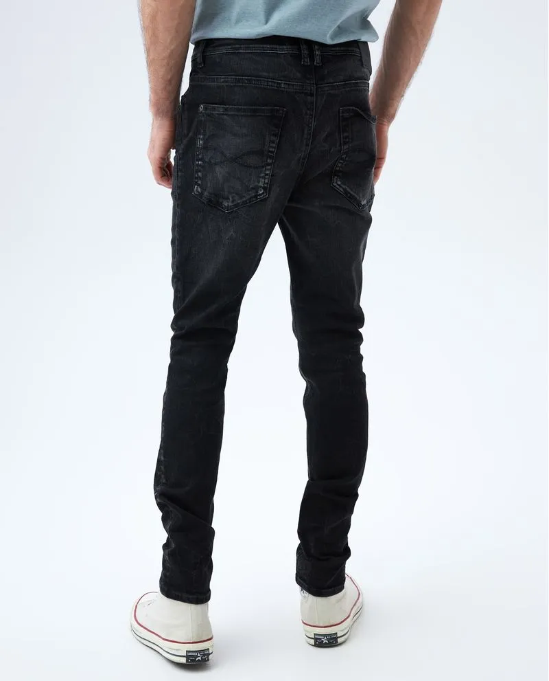 Jean Skinny ultra oscuro para hombre