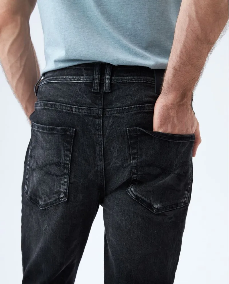 Jean Skinny ultra oscuro para hombre